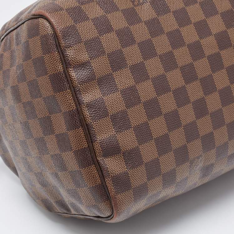 Pre Owned Louis Vuitton Damier Ebene Canvas Speedy 35 Bag