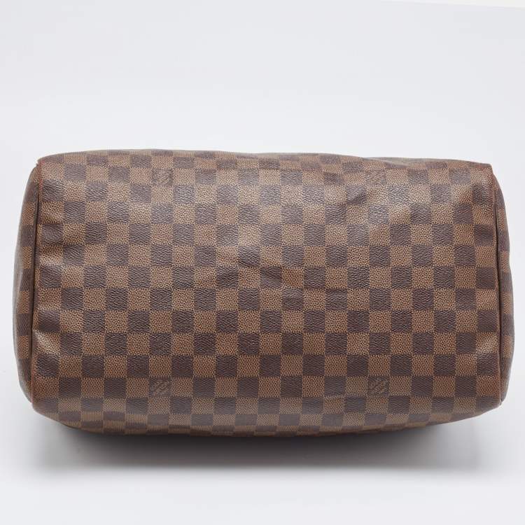 Pre Owned Louis Vuitton Damier Ebene Canvas Speedy 35 Bag