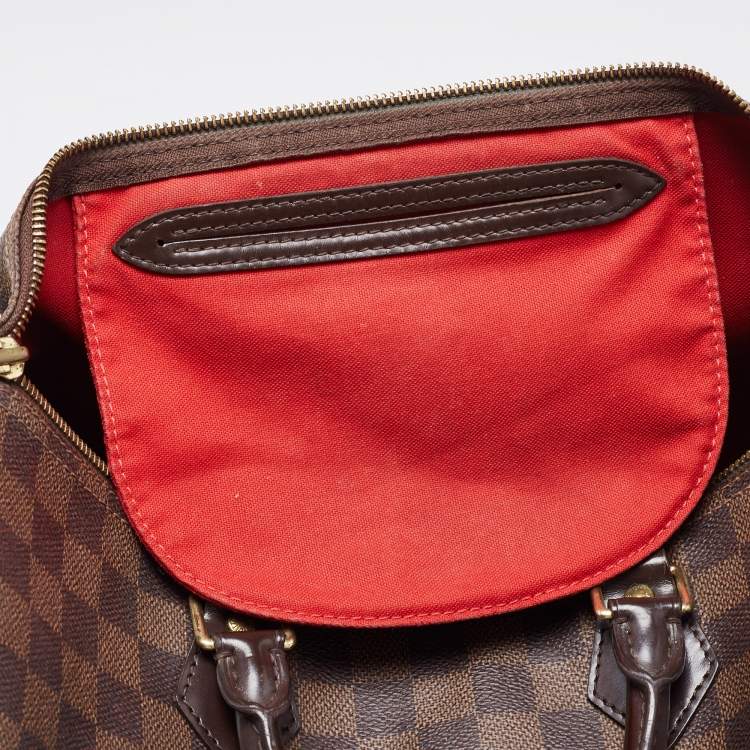 Pre Owned Louis Vuitton Damier Ebene Canvas Speedy 35 Bag