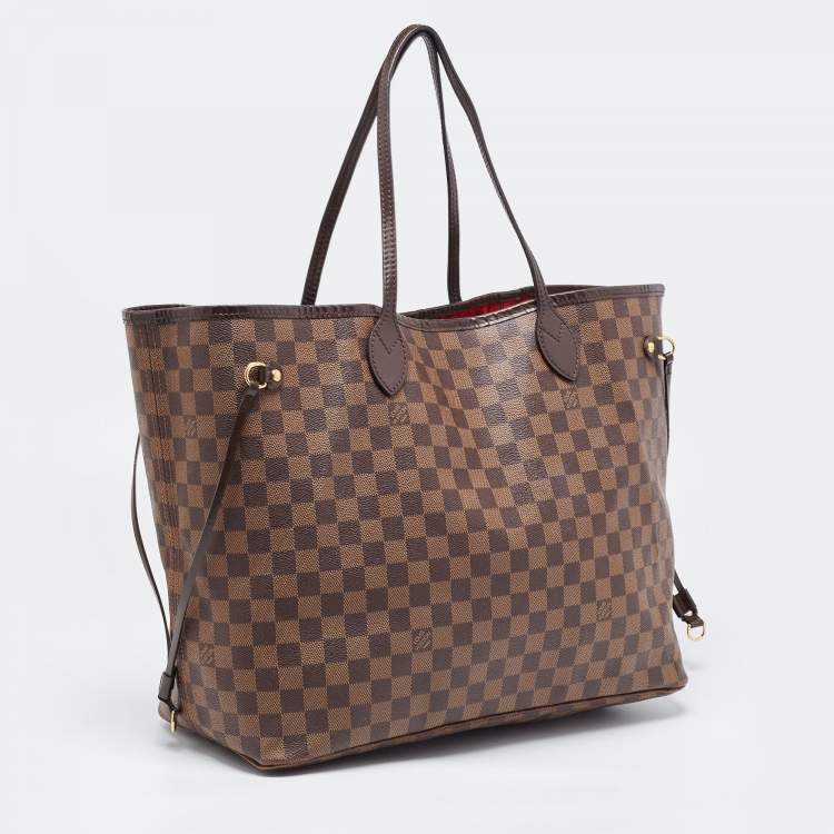 Pre Owned Louis Vuitton Damier Ebene Canvas Neverfull GM Bag
