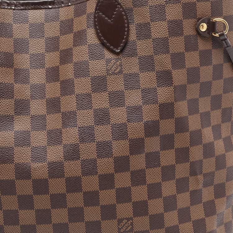 Pre Owned Louis Vuitton Damier Ebene Canvas Neverfull GM Bag