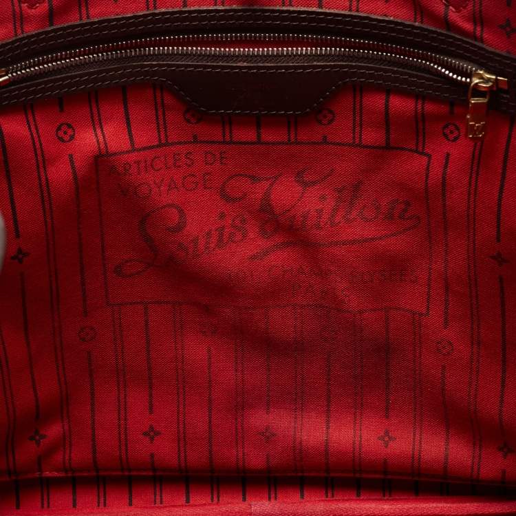 Pre Owned Louis Vuitton Damier Ebene Canvas Neverfull GM Bag