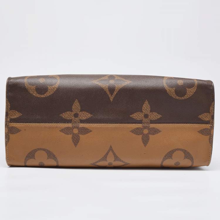 Pre Owned Louis Vuitton Monogram Reverse Giant Canvas OnTheGo GM Bag