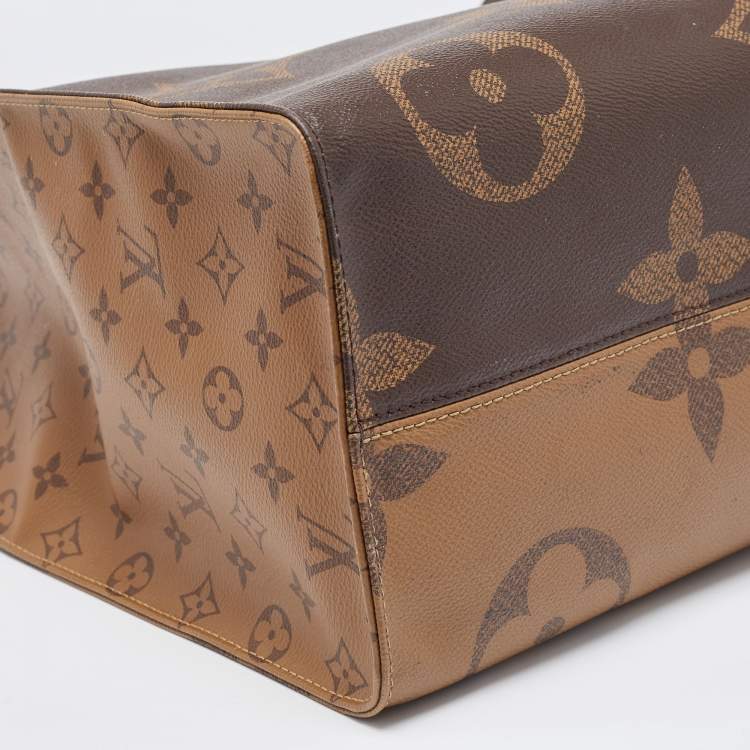Pre Owned Louis Vuitton Monogram Reverse Giant Canvas OnTheGo GM Bag