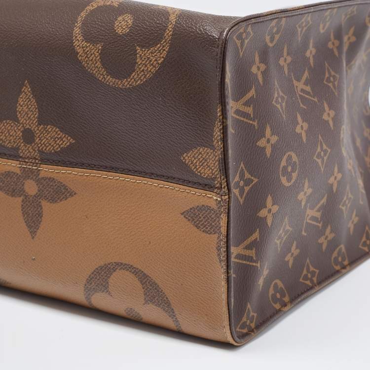 Pre Owned Louis Vuitton Monogram Reverse Giant Canvas OnTheGo GM Bag