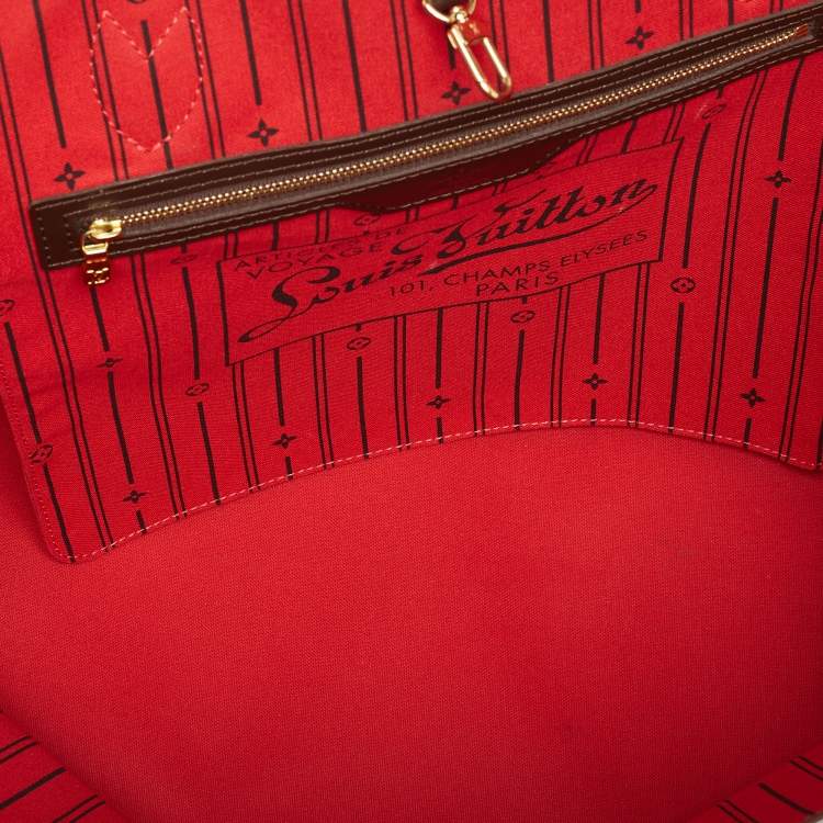 Pre Owned Louis Vuitton Damier Ebene Canvas Neverfull GM Bag