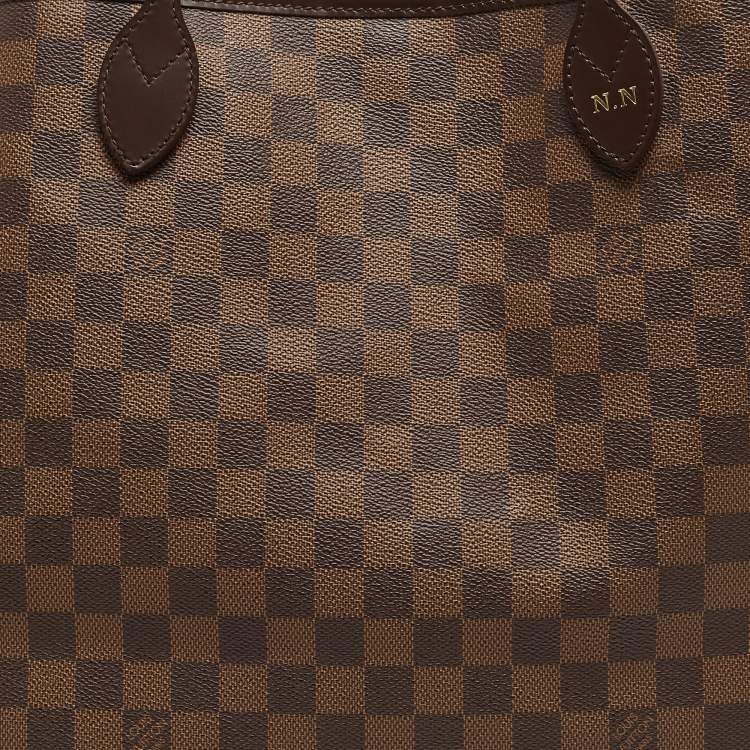 Pre Owned Louis Vuitton Damier Ebene Canvas Neverfull GM Bag
