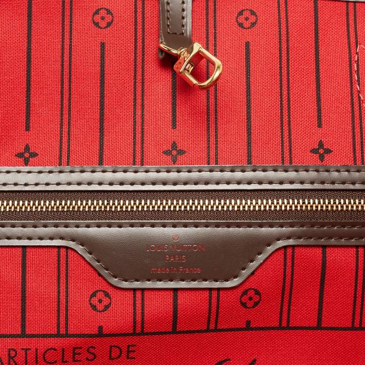 Pre Owned Louis Vuitton Damier Ebene Canvas Neverfull GM Bag