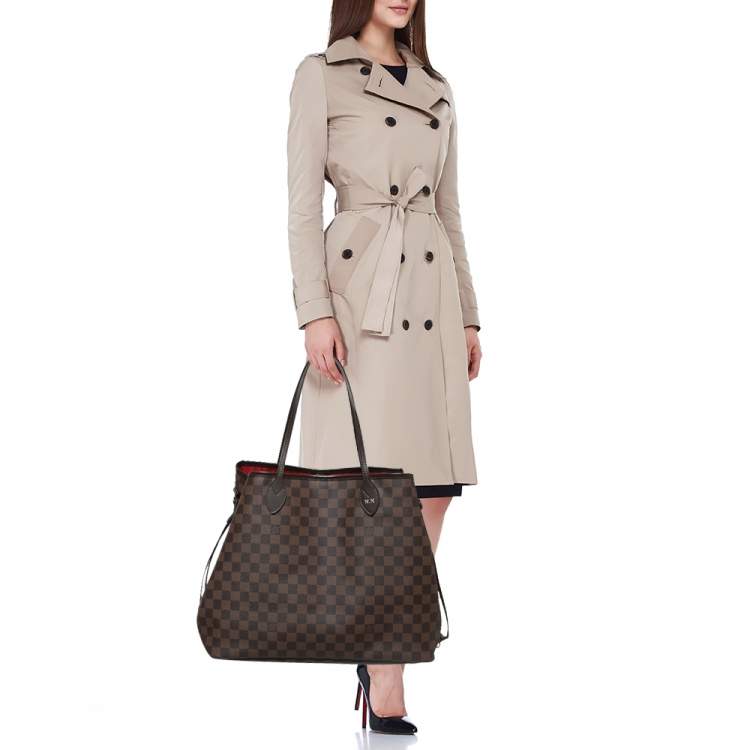 Pre Owned Louis Vuitton Damier Ebene Canvas Neverfull GM Bag