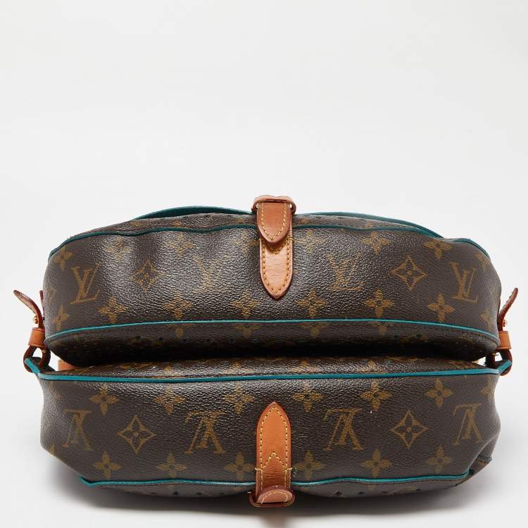 Pre Owned Louis Vuitton Perforated Monogram Canvas and Leather Saumur 30 Bag