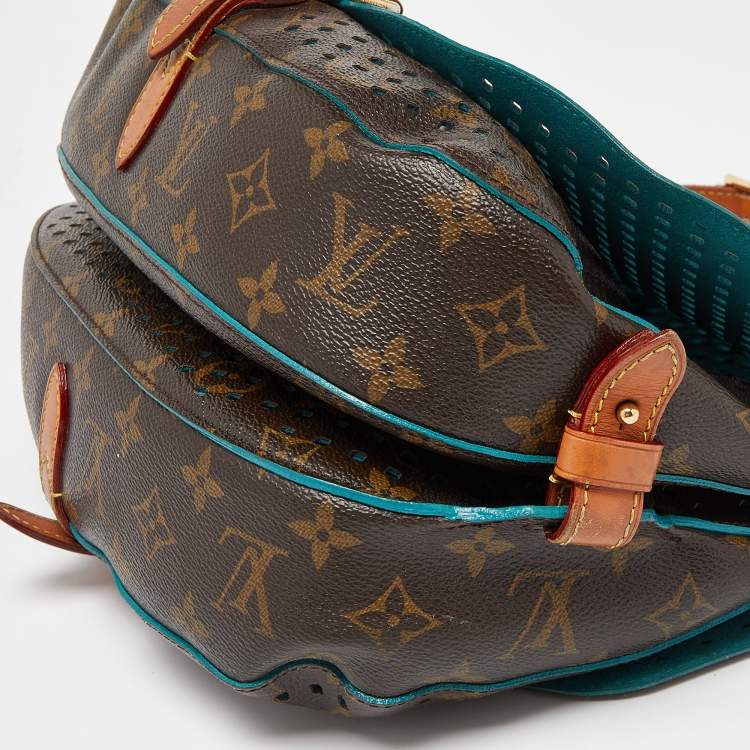Pre Owned Louis Vuitton Perforated Monogram Canvas and Leather Saumur 30 Bag