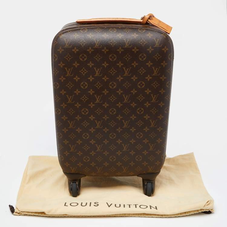 Pre Owned Louis Vuitton Monogram Canvas Zephyr 55 Rolling Suitcase