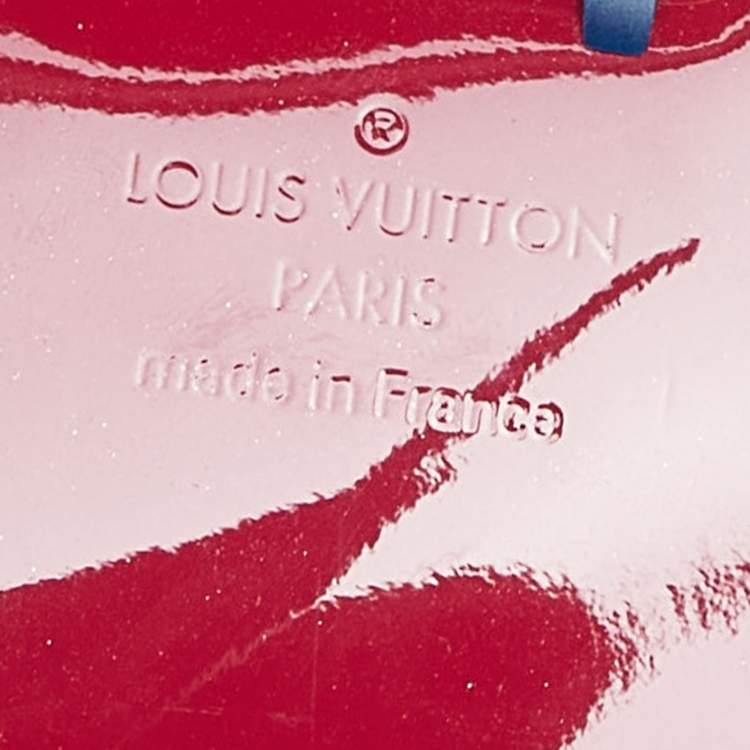 Pre Owned Louis Vuitton Fuchsia Vernis Monceau BB Bag