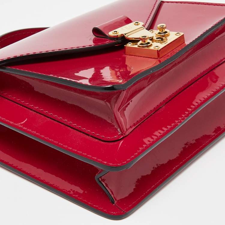 Pre Owned Louis Vuitton Fuchsia Vernis Monceau BB Bag