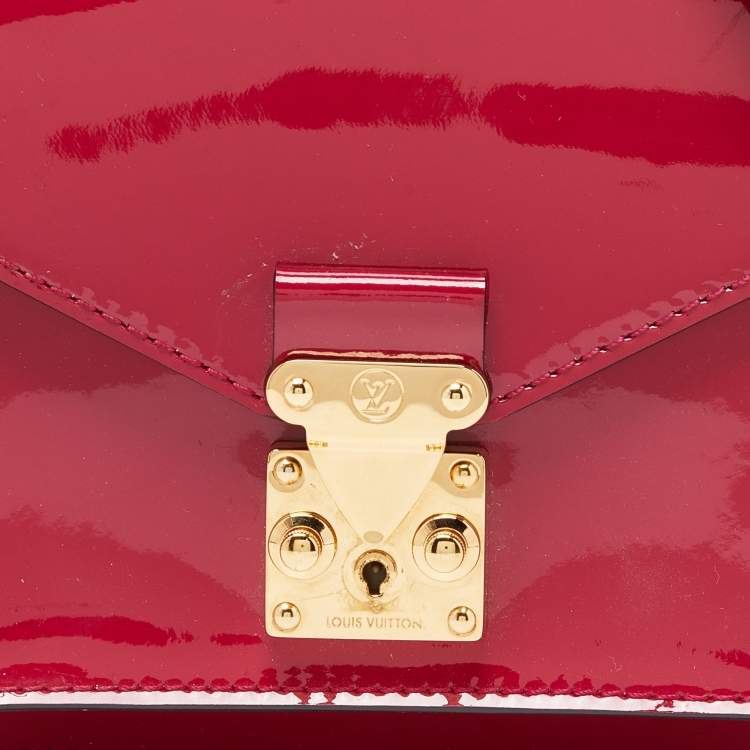 Pre Owned Louis Vuitton Fuchsia Vernis Monceau BB Bag