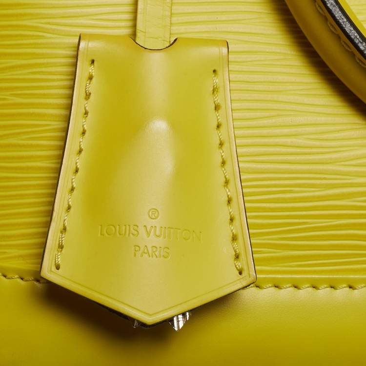 Pre Owned Louis Vuitton Pistache Epi Leather Alma BB Bag
