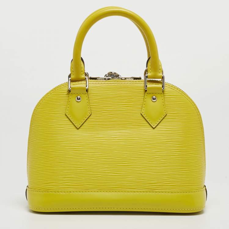 Pre Owned Louis Vuitton Pistache Epi Leather Alma BB Bag