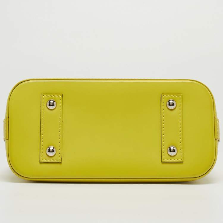 Pre Owned Louis Vuitton Pistache Epi Leather Alma BB Bag