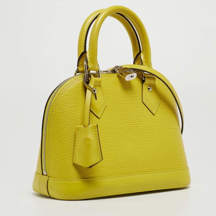 Pre Owned Louis Vuitton Pistache Epi Leather Alma BB Bag