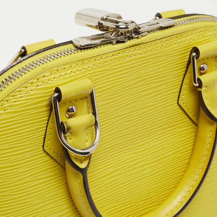 Pre Owned Louis Vuitton Pistache Epi Leather Alma BB Bag