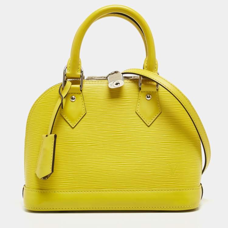 Louis Vuitton Pistache EPI Leather Alma Bb Bag