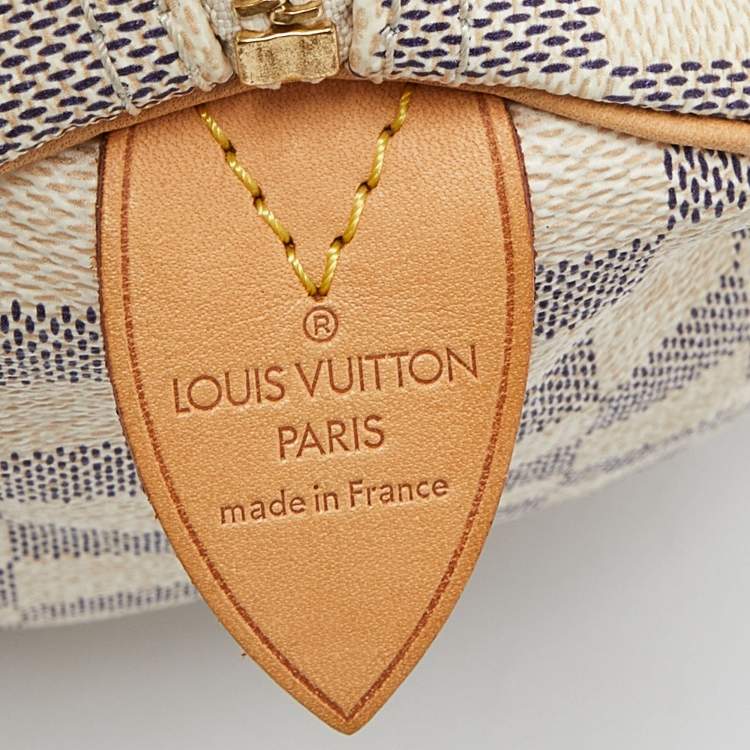 Pre Owned Louis Vuitton Damier Azur Canvas Speedy 25 Bag