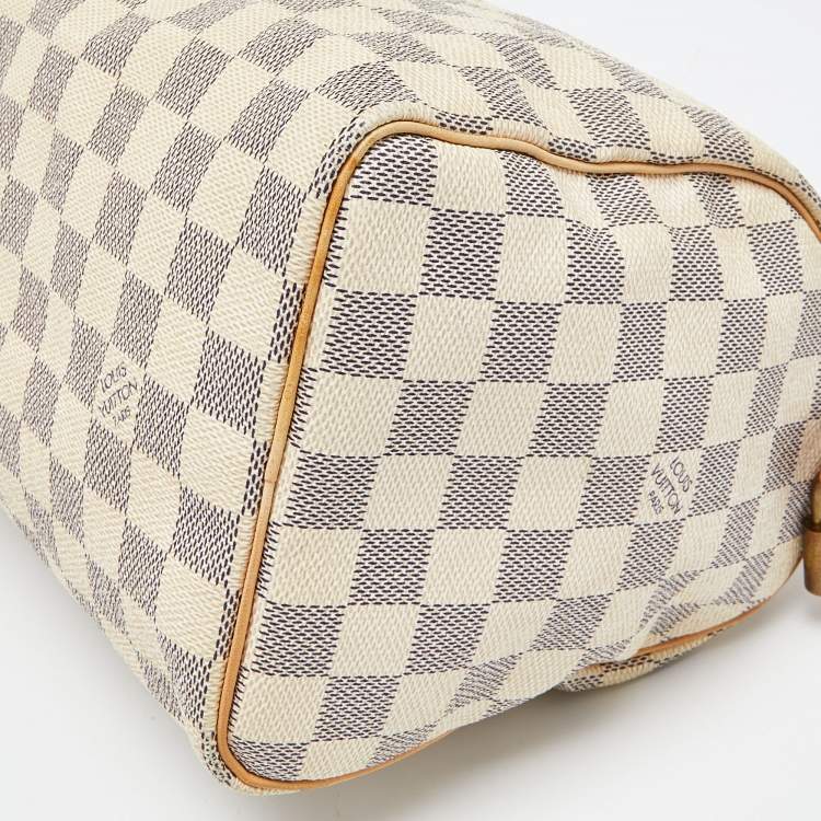 Pre Owned Louis Vuitton Damier Azur Canvas Speedy 25 Bag