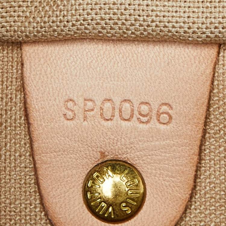 Pre Owned Louis Vuitton Damier Azur Canvas Speedy 25 Bag