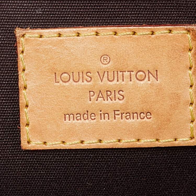 Pre Owned Louis Vuitton Amarante Monogram Vernis Sherwood GM Bag