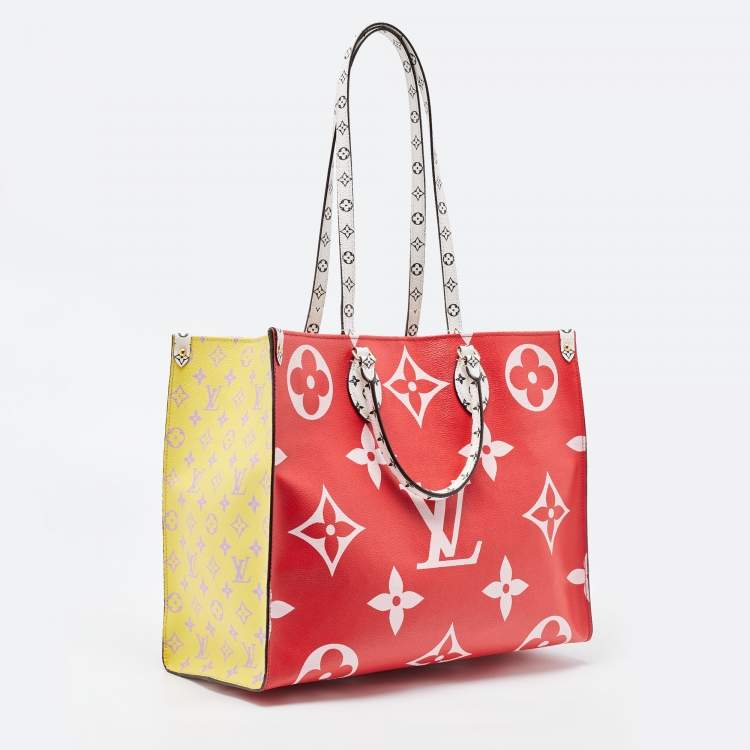 Pre Owned Louis Vuitton Multicolor Monogram Giant Canvas Onthego GM Bag