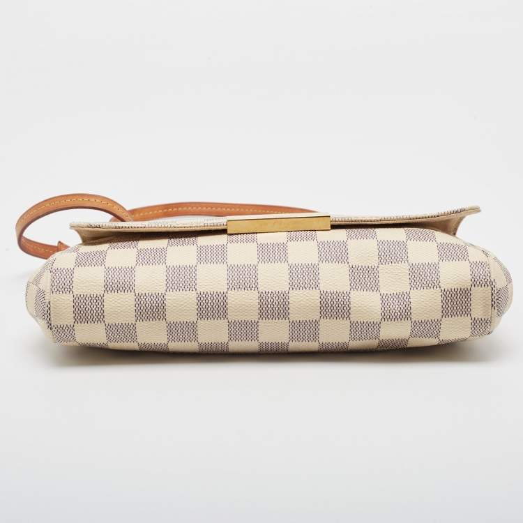 Pre Owned Louis Vuitton Damier Azur Canvas Favorite MM Bag