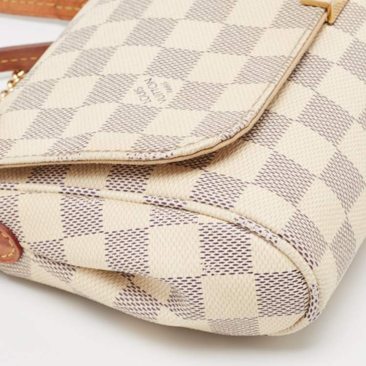 Pre Owned Louis Vuitton Damier Azur Canvas Favorite MM Bag
