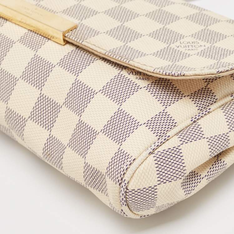 Pre Owned Louis Vuitton Damier Azur Canvas Favorite MM Bag