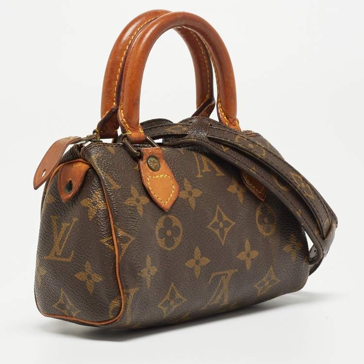 Pre Owned Louis Vuitton Monogram Canvas Nano Speedy Bag