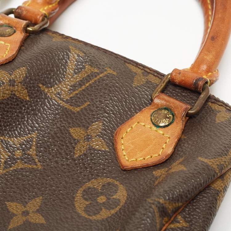 Pre Owned Louis Vuitton Monogram Canvas Nano Speedy Bag