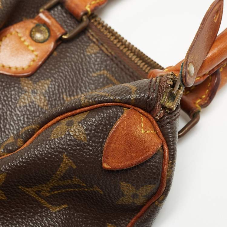 Pre Owned Louis Vuitton Monogram Canvas Nano Speedy Bag