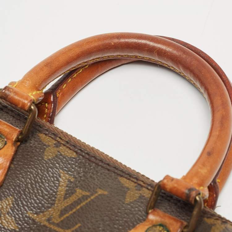Pre Owned Louis Vuitton Monogram Canvas Nano Speedy Bag