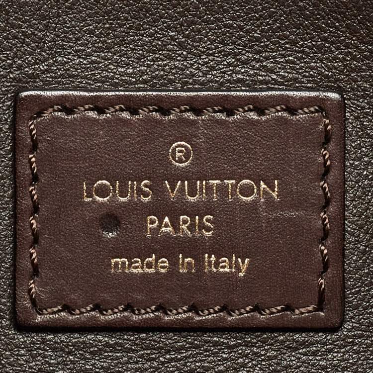 Pre Owned Louis Vuitton Brown Suede Sofia Coppola MM Bag