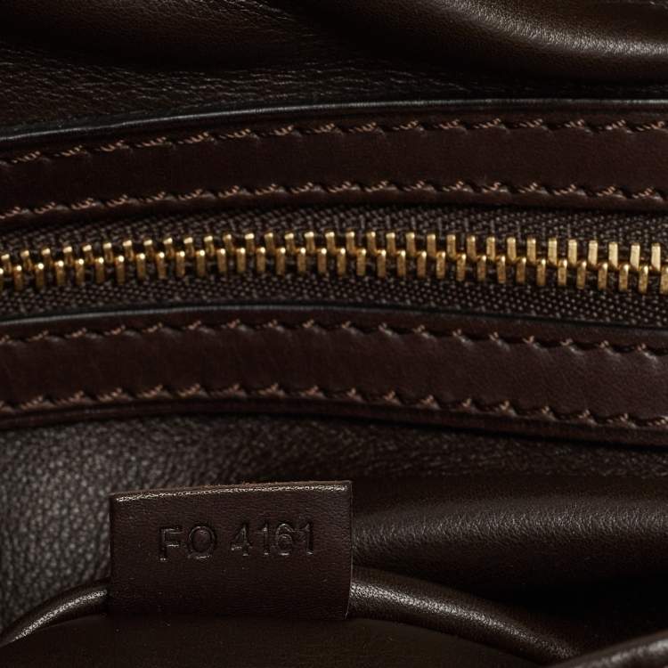 Pre Owned Louis Vuitton Brown Suede Sofia Coppola MM Bag