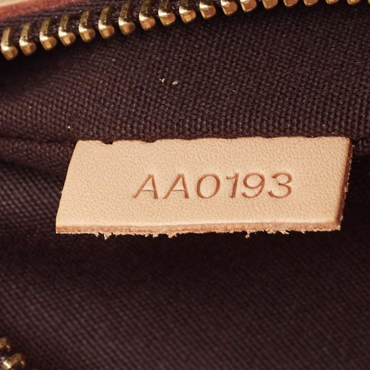 Pre Owned Louis Vuitton Amarante Monogram Vernis Brea MM Bag