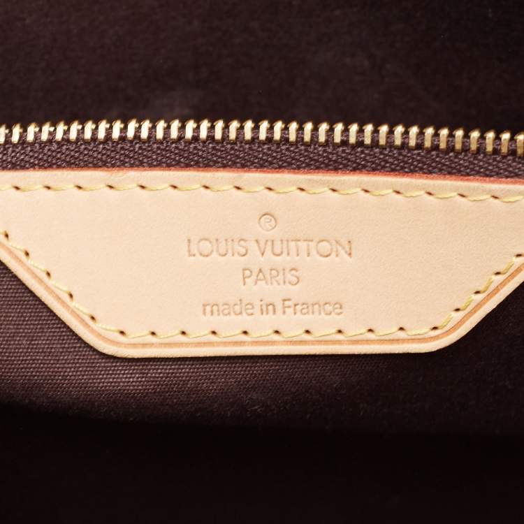 Pre Owned Louis Vuitton Amarante Monogram Vernis Brea MM Bag