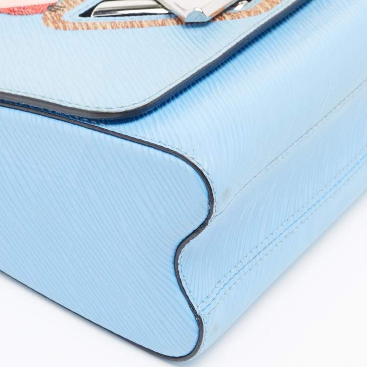 Pre Owned Louis Vuitton Bleuet Epi Leather Early Bird Twist MM Bag