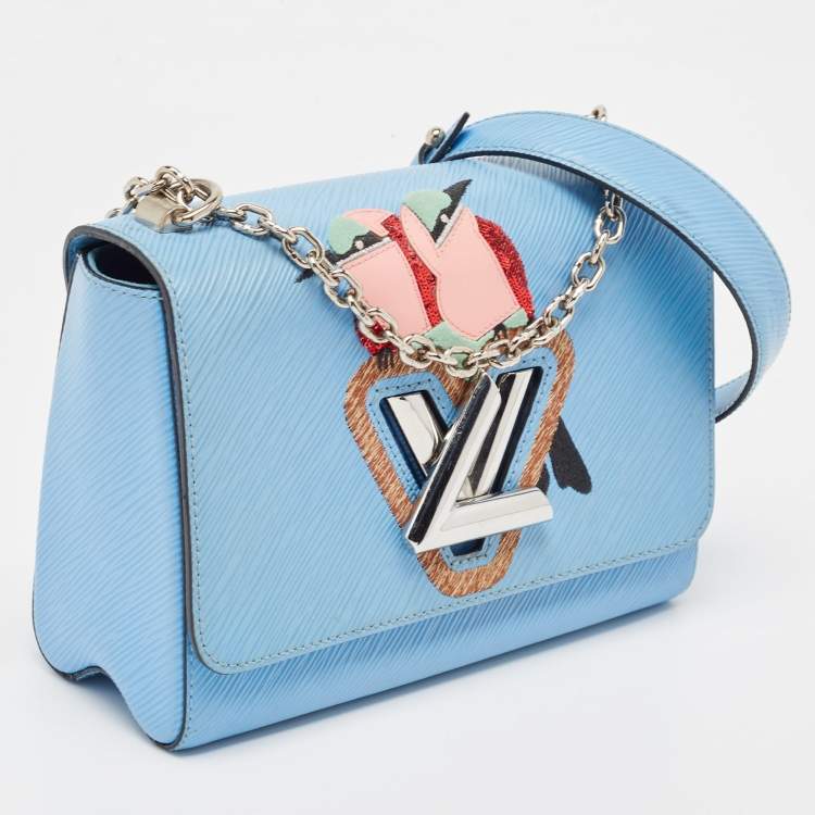Pre Owned Louis Vuitton Bleuet Epi Leather Early Bird Twist MM Bag