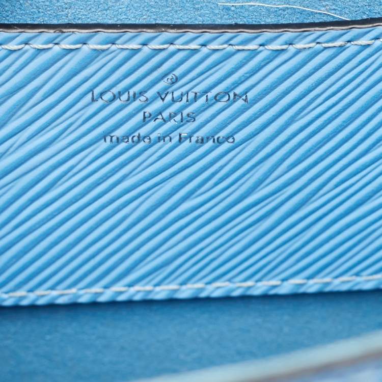 Pre Owned Louis Vuitton Bleuet Epi Leather Early Bird Twist MM Bag