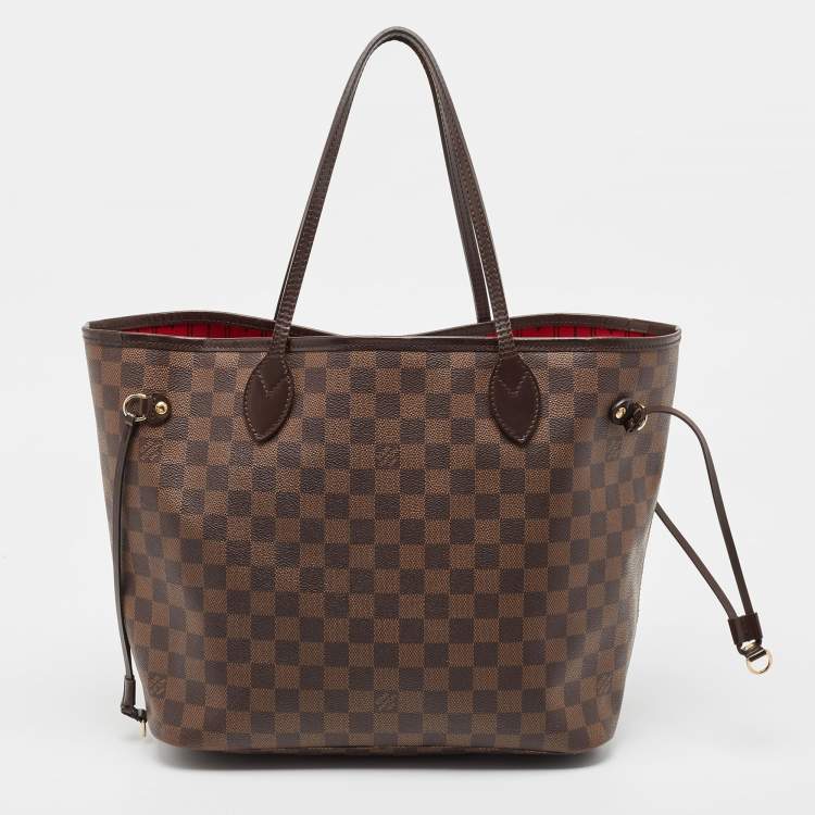 Pre Owned Louis Vuitton Damier Ebene Canvas Neverfull MM Bag