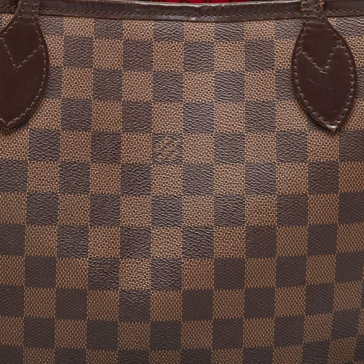Pre Owned Louis Vuitton Damier Ebene Canvas Neverfull MM Bag