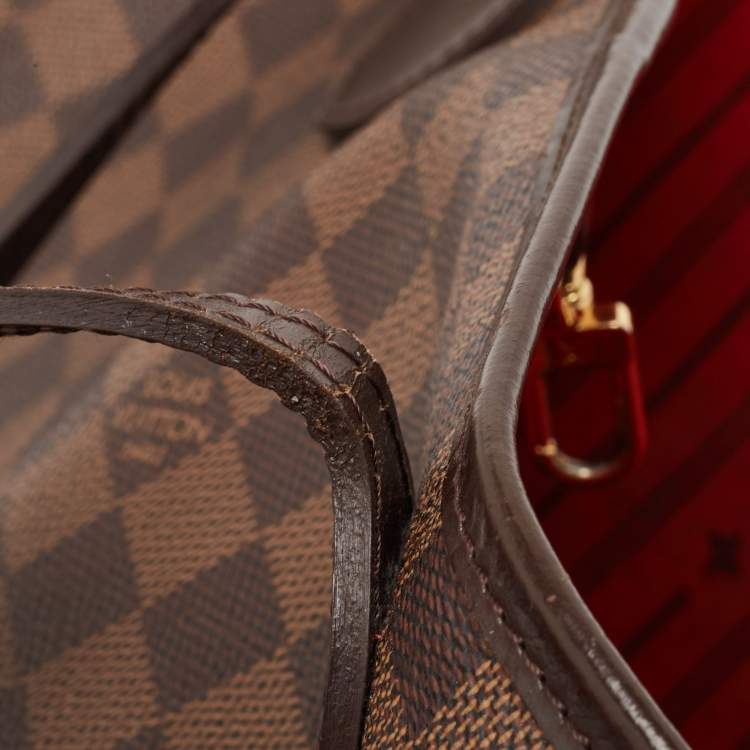 Pre Owned Louis Vuitton Damier Ebene Canvas Neverfull MM Bag