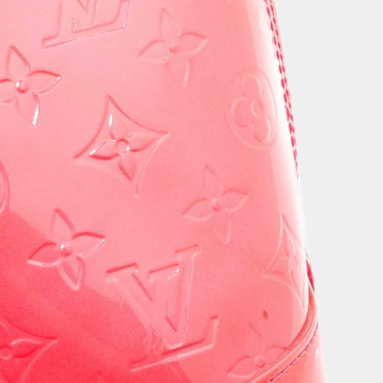 Pre Owned Louis Vuitton Rose Pop Monogram Vernis Alma GM Bag