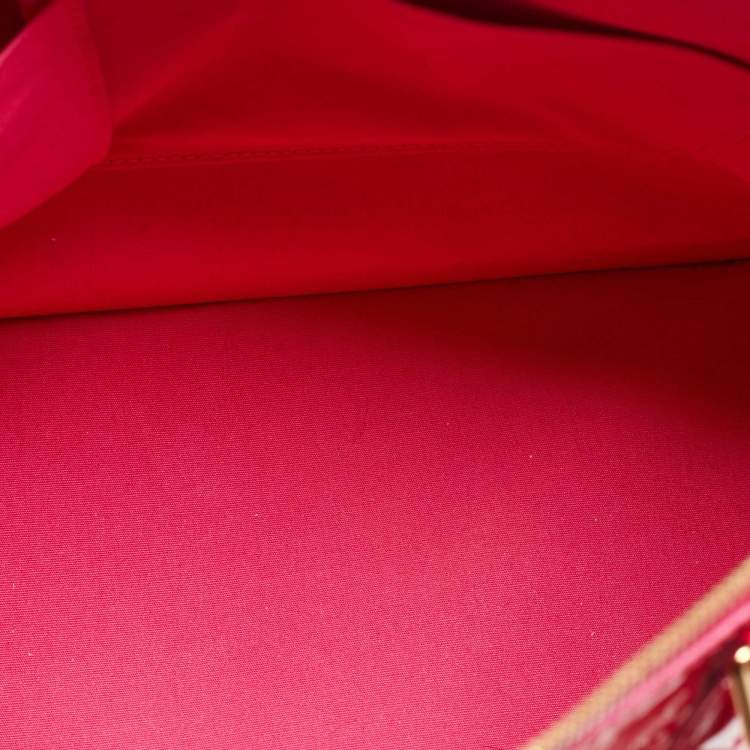Pre Owned Louis Vuitton Rose Pop Monogram Vernis Alma GM Bag