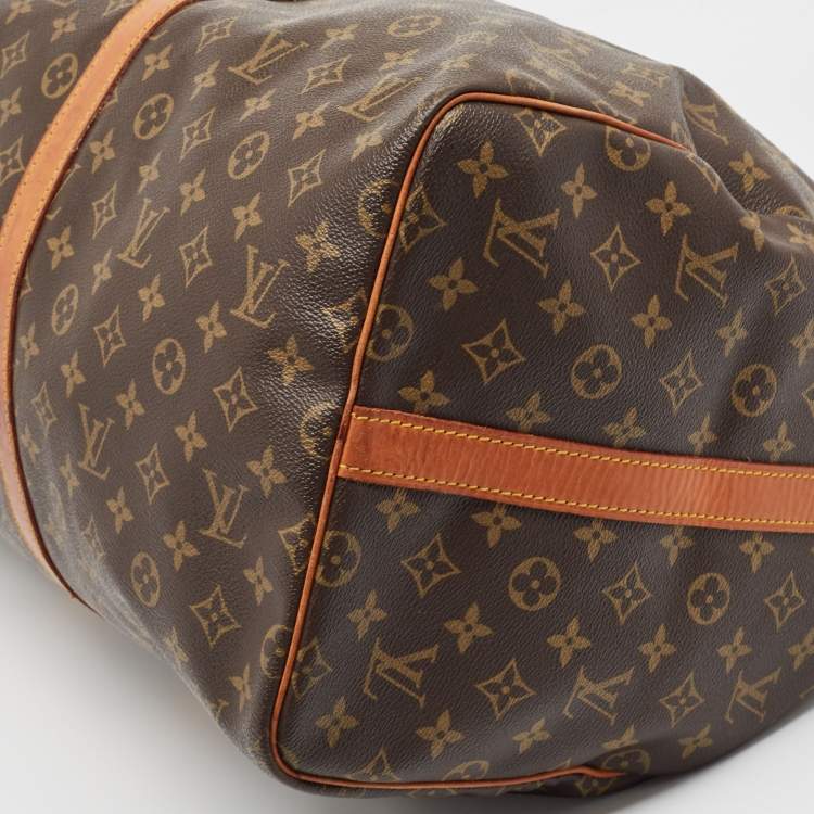 Pre Owned Louis Vuitton Monogram Canvas Keepall Bandouliere 55 Bag